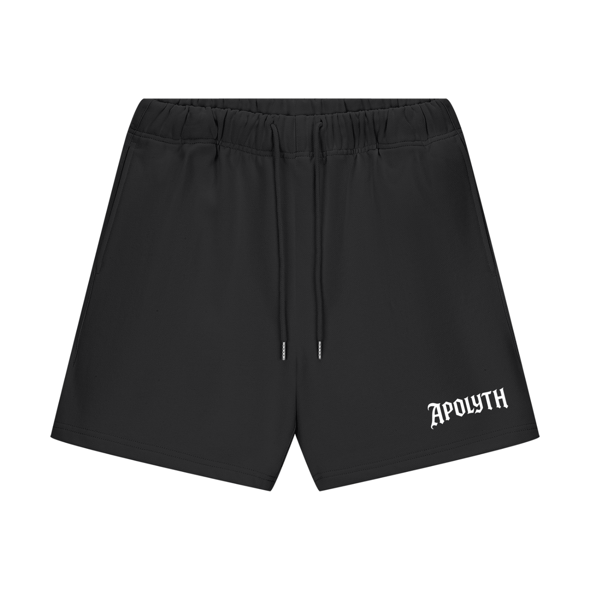 Apolyth Shorts - front view - Apolyth gothic athleisure