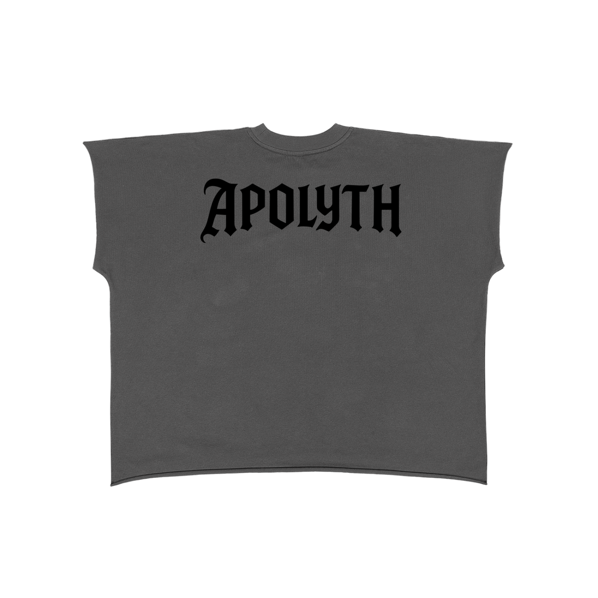 Saints Half-Sleeve Tunic - flat lay - Apolyth dark aesthetic clothing