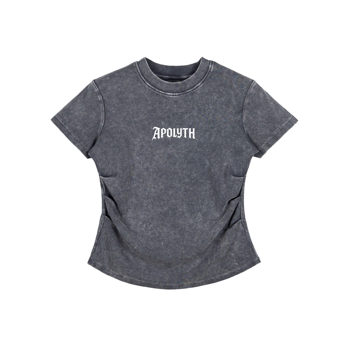 Angels Bodycon Tee - front view - Apolyth gothic streetwear