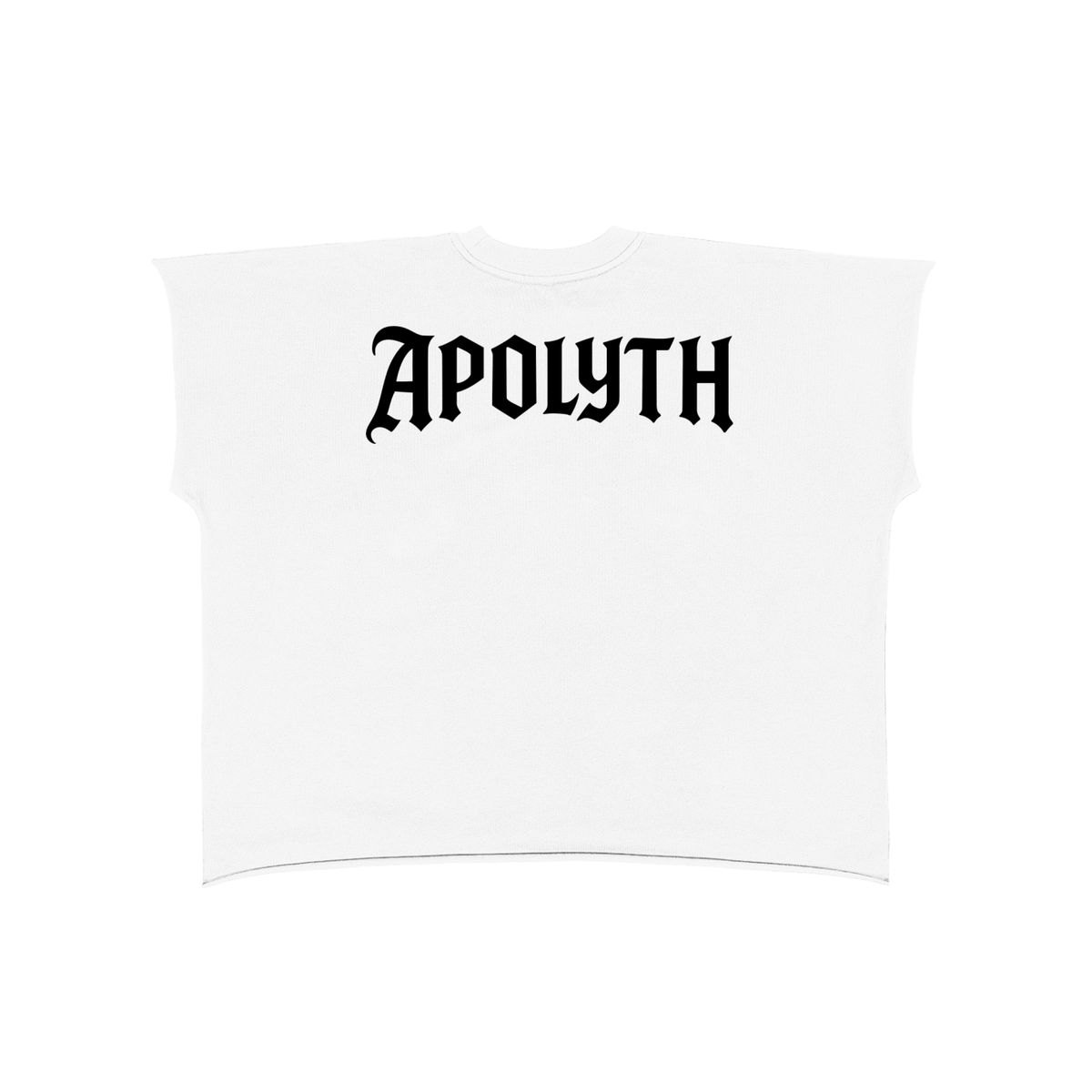 Saints Half-Sleeve Tunic - back view - Apolyth dark aesthetic clothing