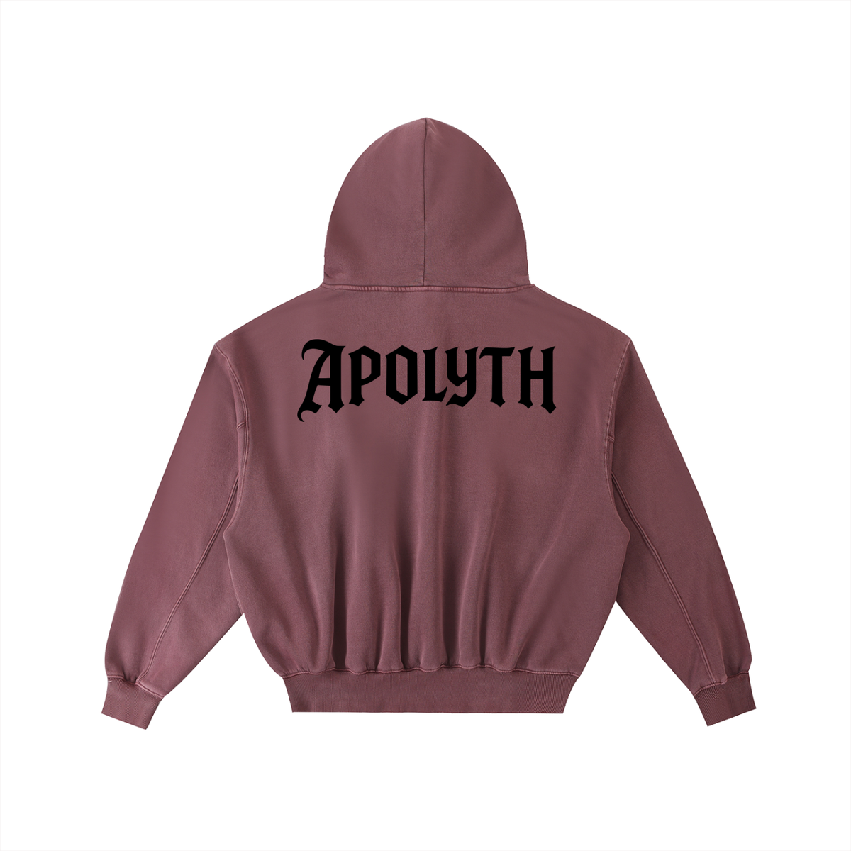 Apolyth Hoodie - back view - Apolyth gothic streetwear