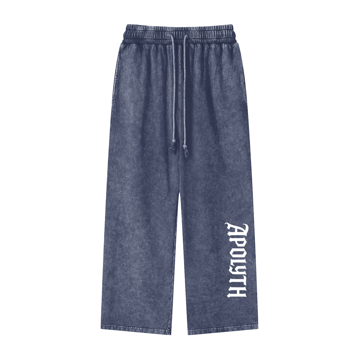 Apolyth Washed Jogger - front view - Apolyth gothic athleisure