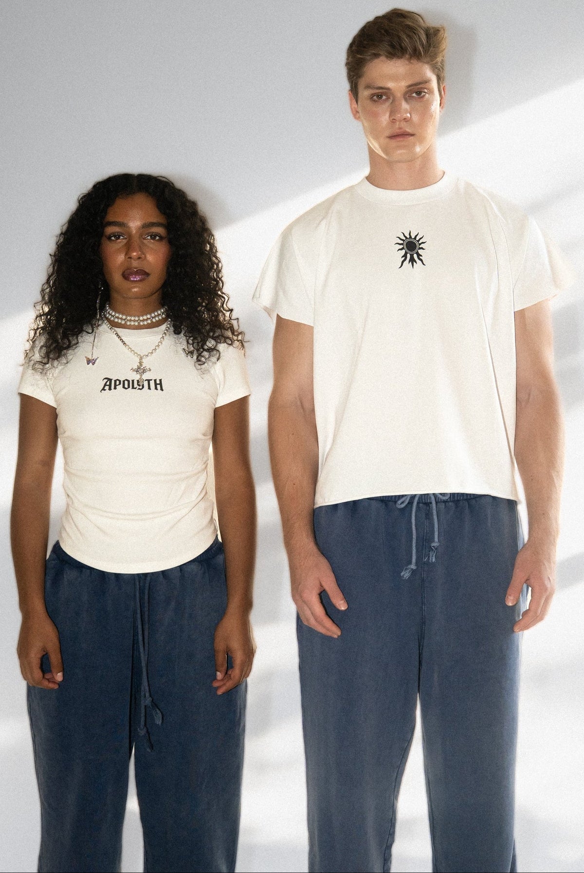 Apolyth Washed Jogger - back view - Apolyth gothic athleisure