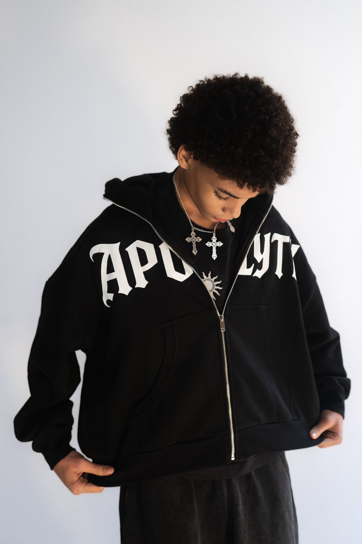 Saints Armor - side view - Apolyth dark aesthetic clothing