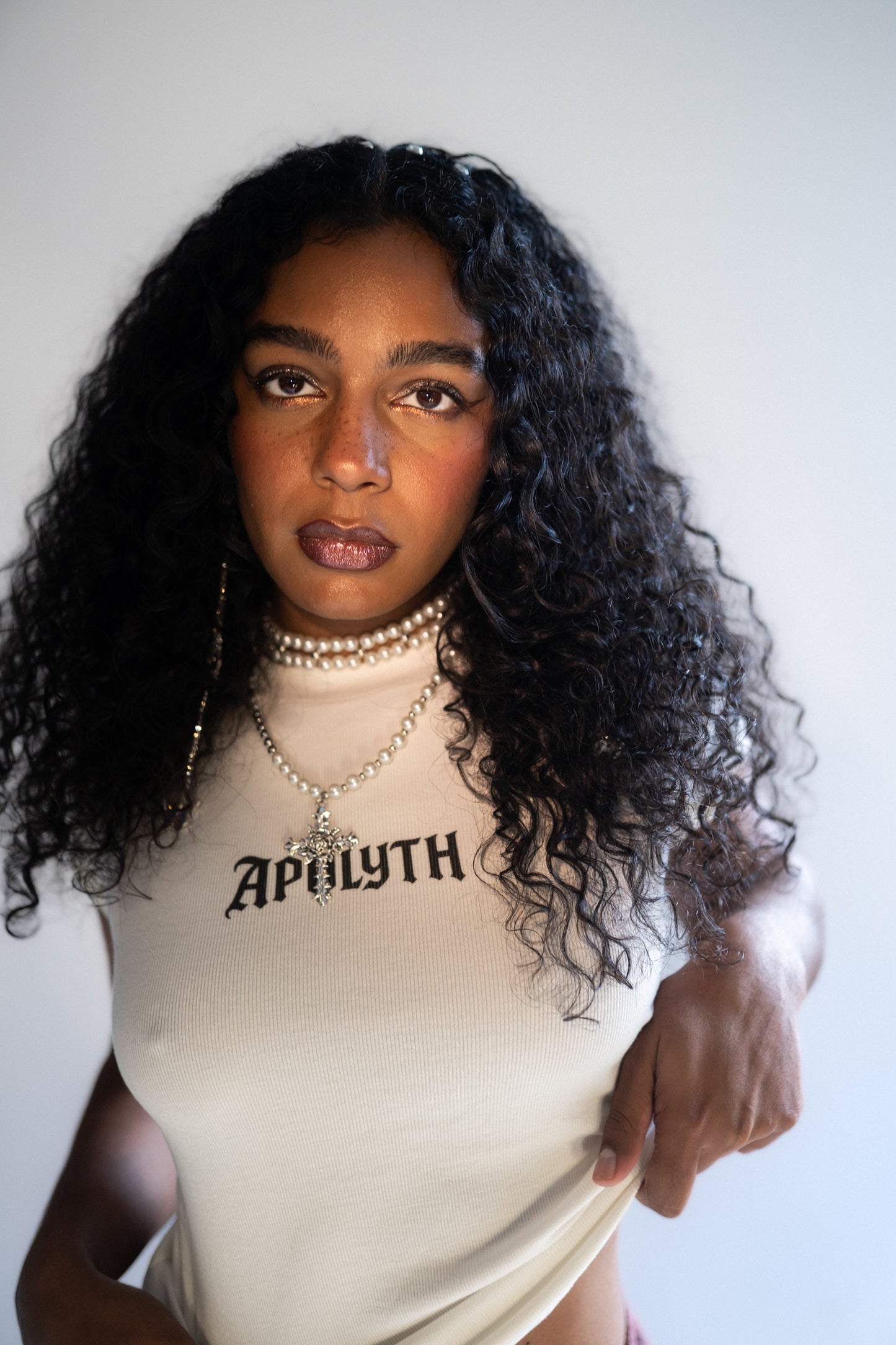 Angels Bodycon White Tee