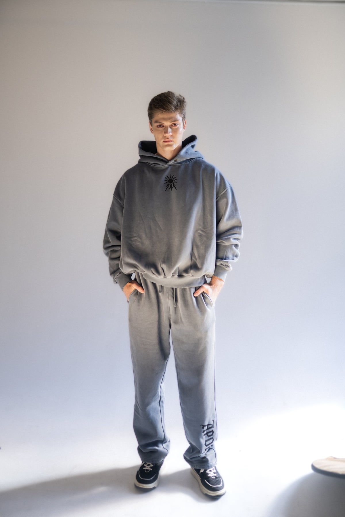 Apolyth Hoodie - flat lay - Apolyth gothic streetwear