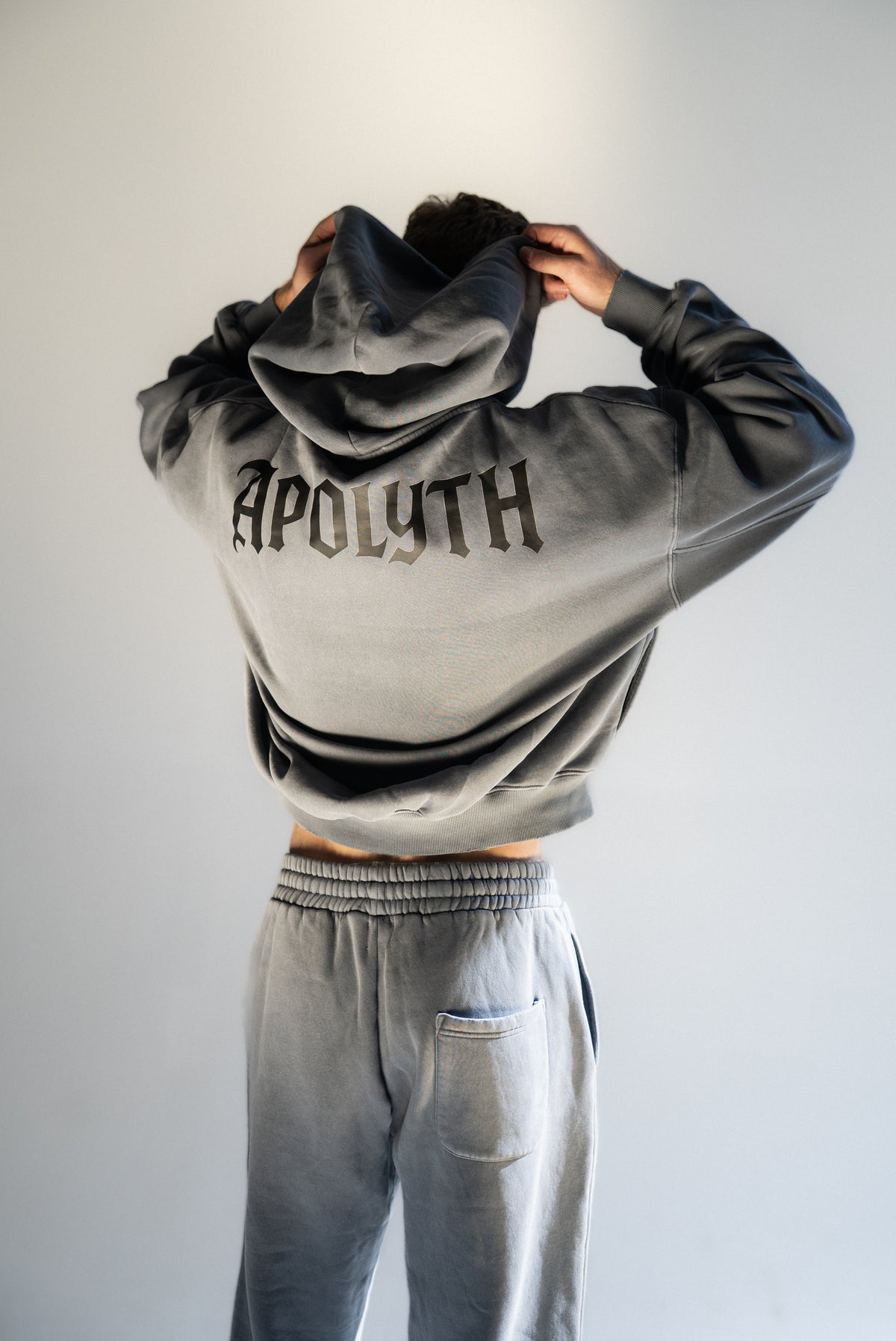 Apolyth Hoodie - on model - Apolyth gothic streetwear