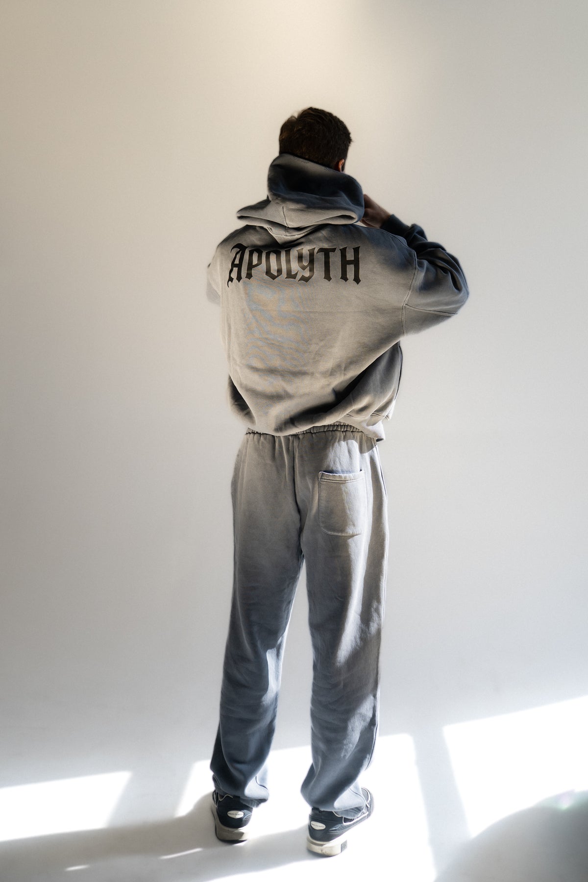Apolyth Jogger - side view - Apolyth gothic athleisure