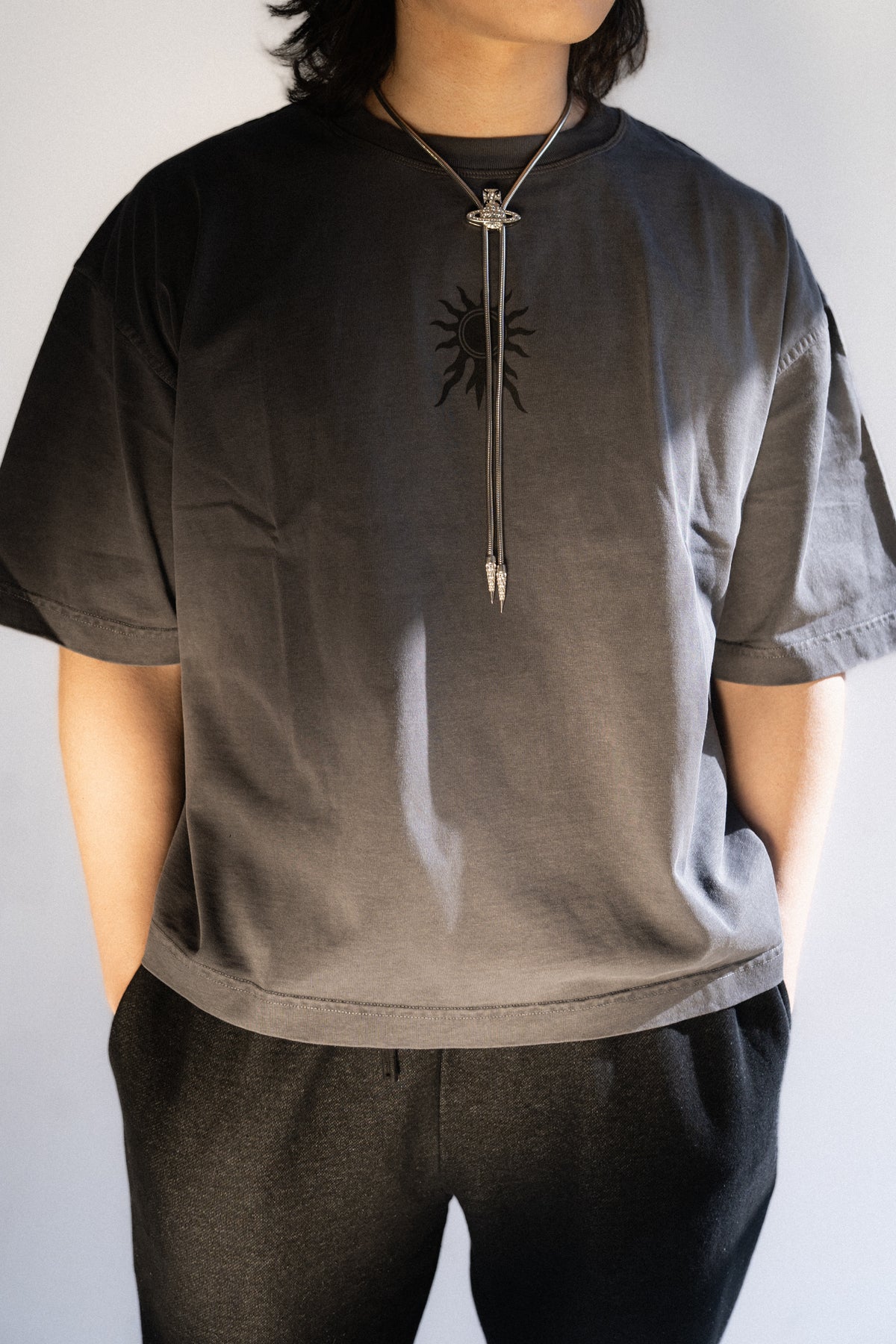 Saints Tunic - flat lay - Apolyth dark aesthetic clothing