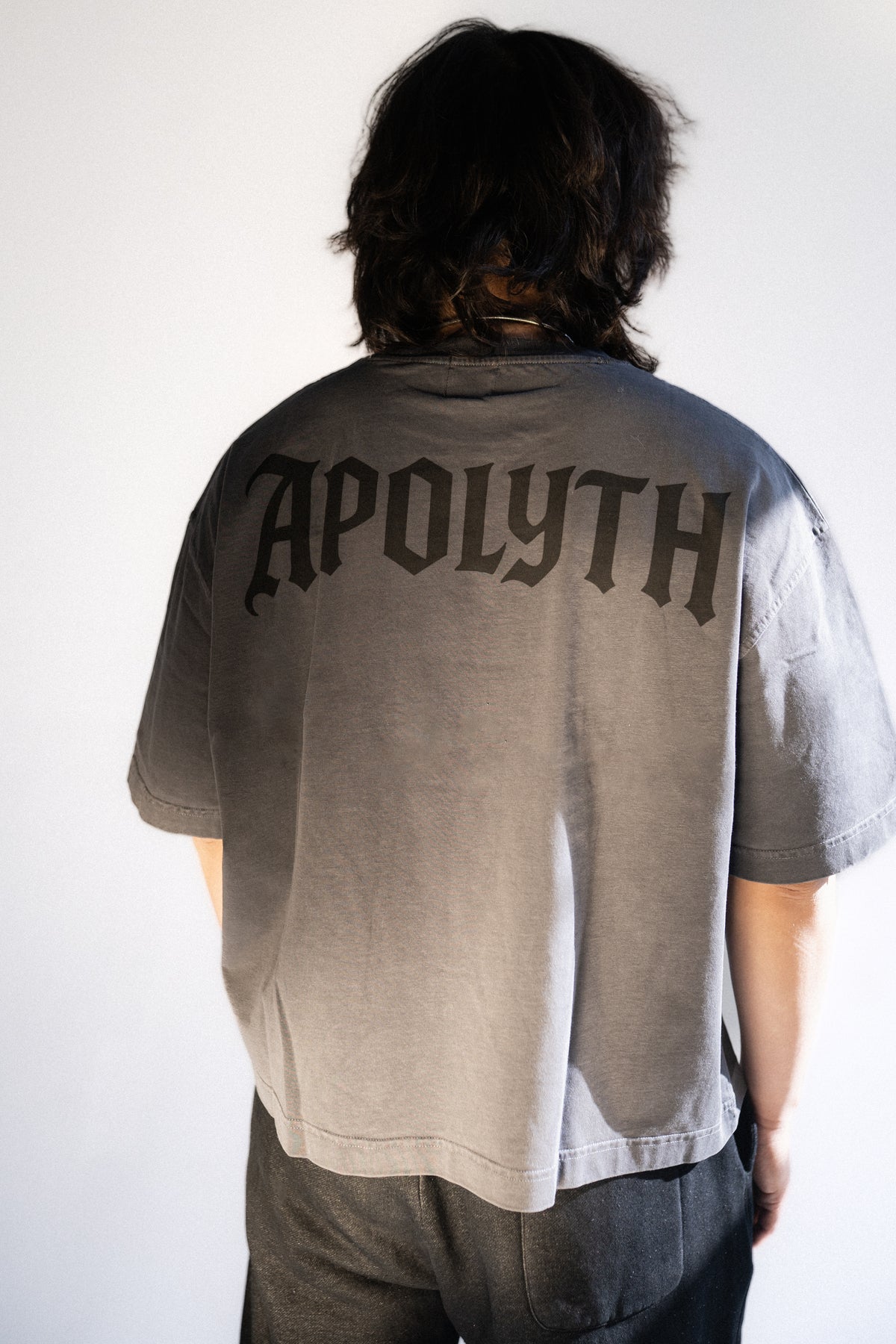 Saints Tunic - on model - Apolyth dark aesthetic clothing