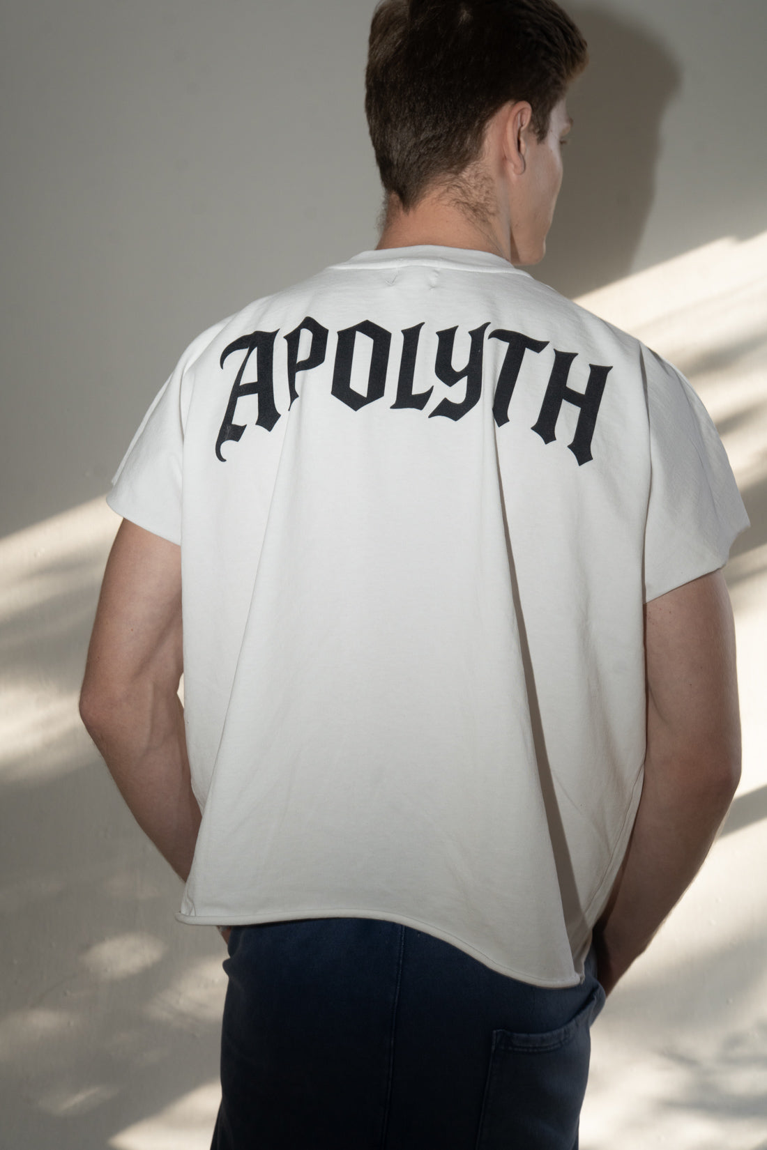 Saints Half-Sleeve Tunic - lifestyle - Apolyth dark aesthetic clothing