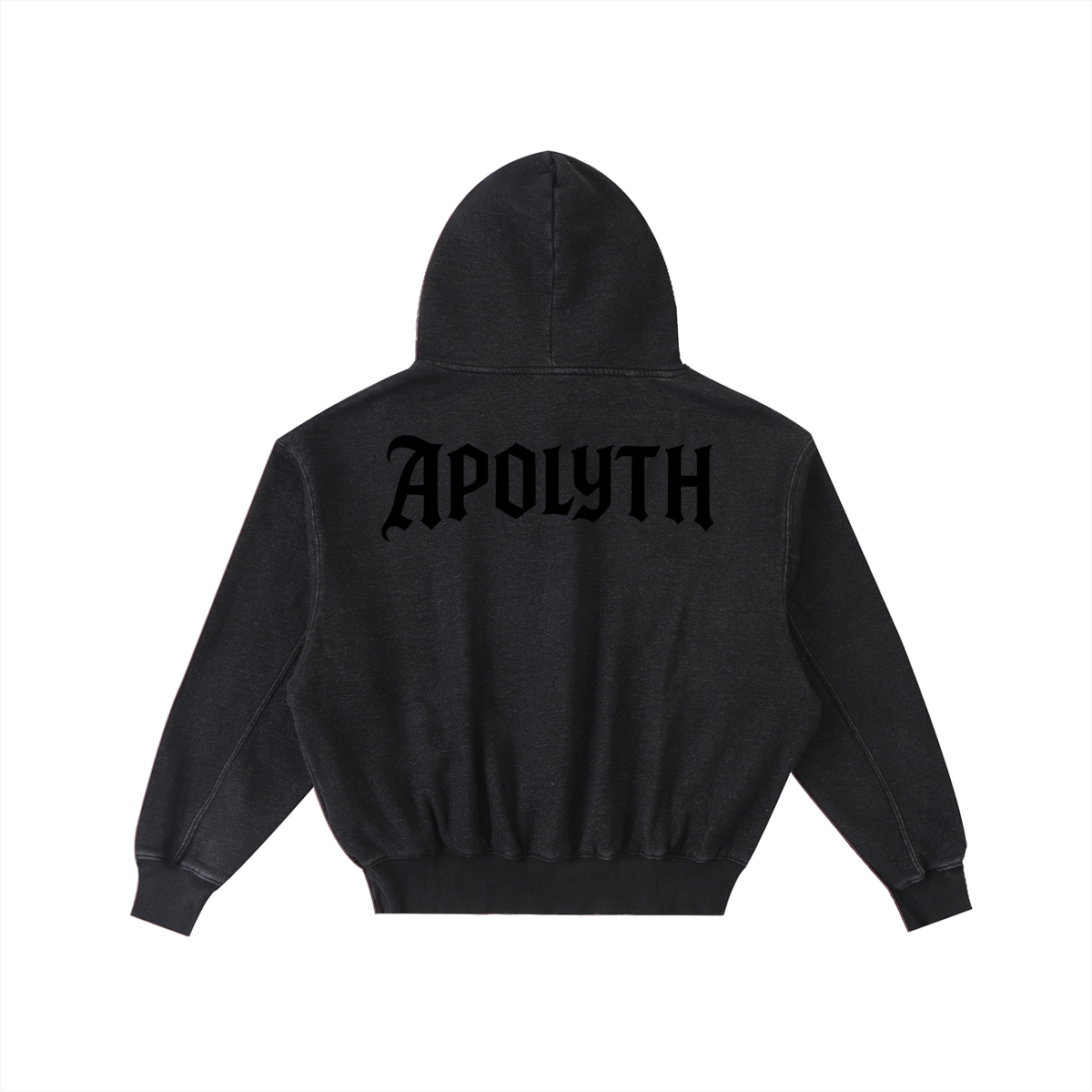 Apolyth Hoodie - back view - Apolyth gothic streetwear